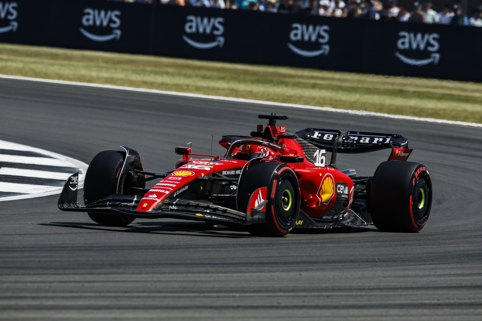 F1 – Leclerc Goes Quickest In Rain-Affected FP3 At Silverstone Ahead Of Albon And Alonso