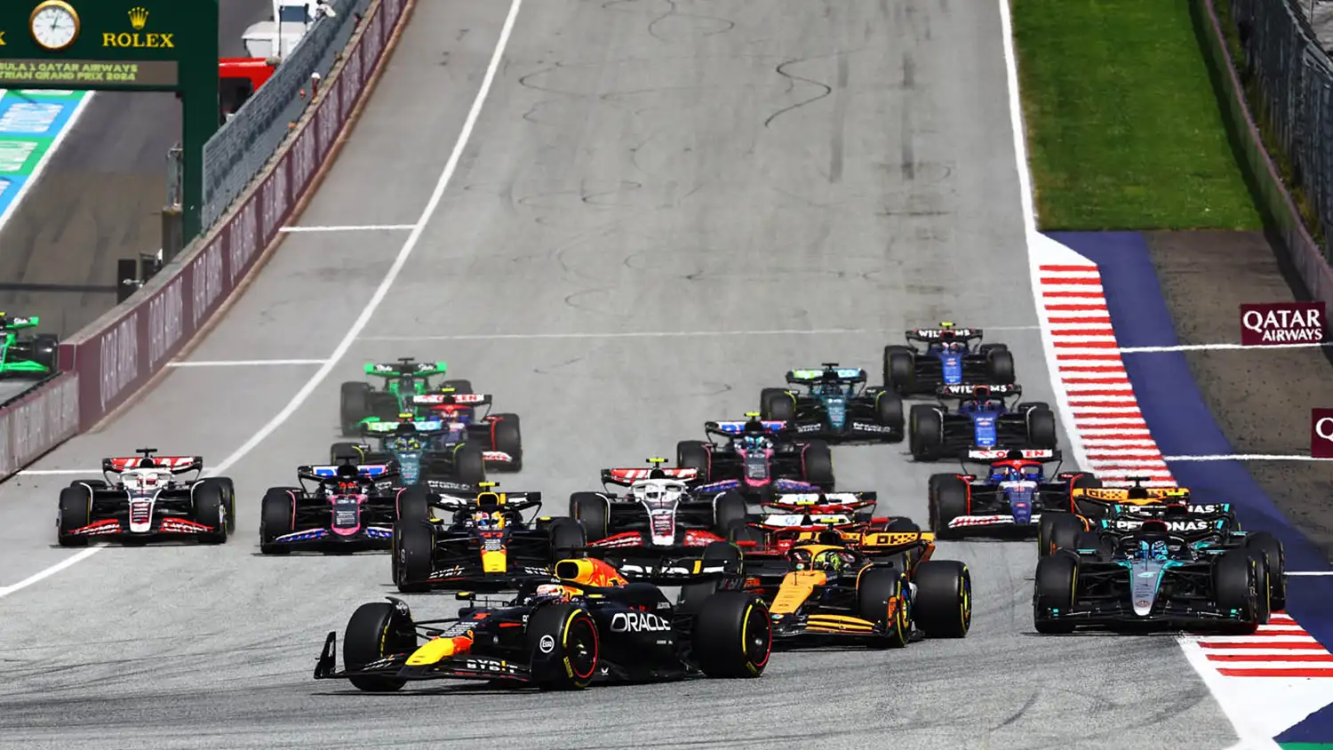 F1 – George Russell Takes Surprise Austria Win As Verstappen And Norris Collide