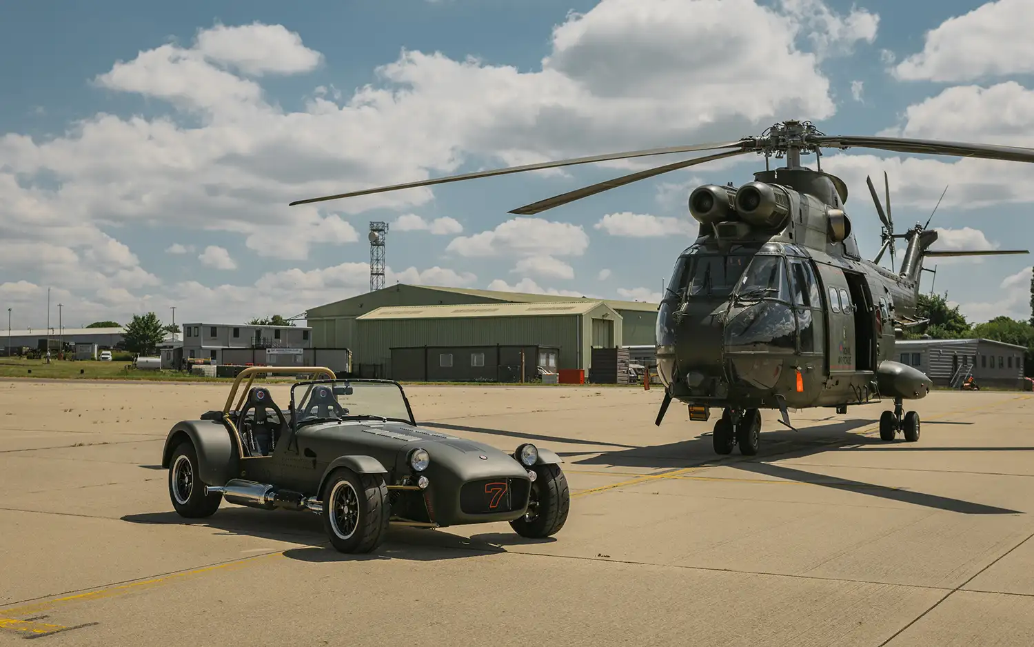 Caterham Seven 360R: A Tribute to the RAF Puma HC2 Helicopter
