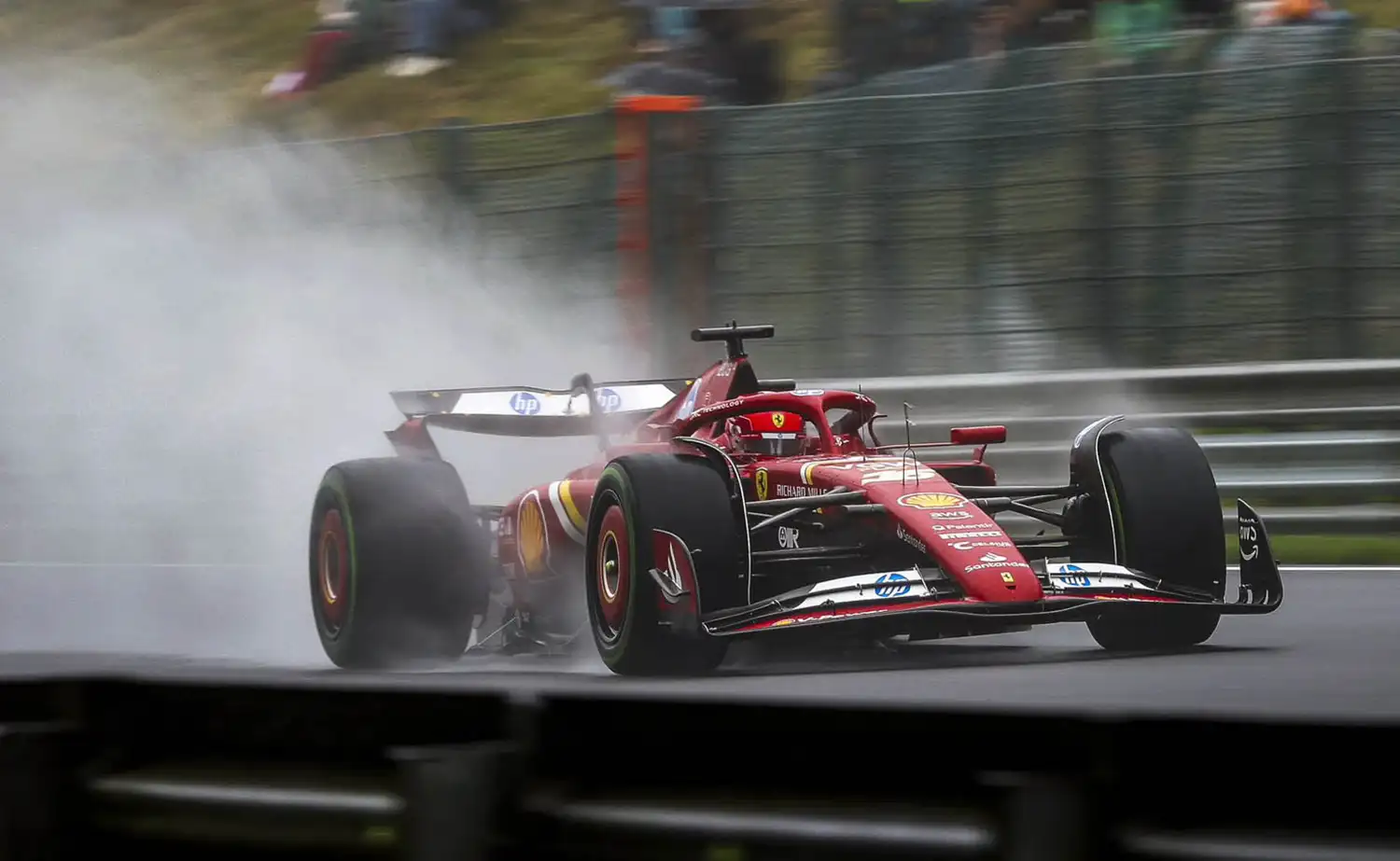 F1 – Verstappen dominates qualifying in damp conditions at Spa as Leclerc inherits pole