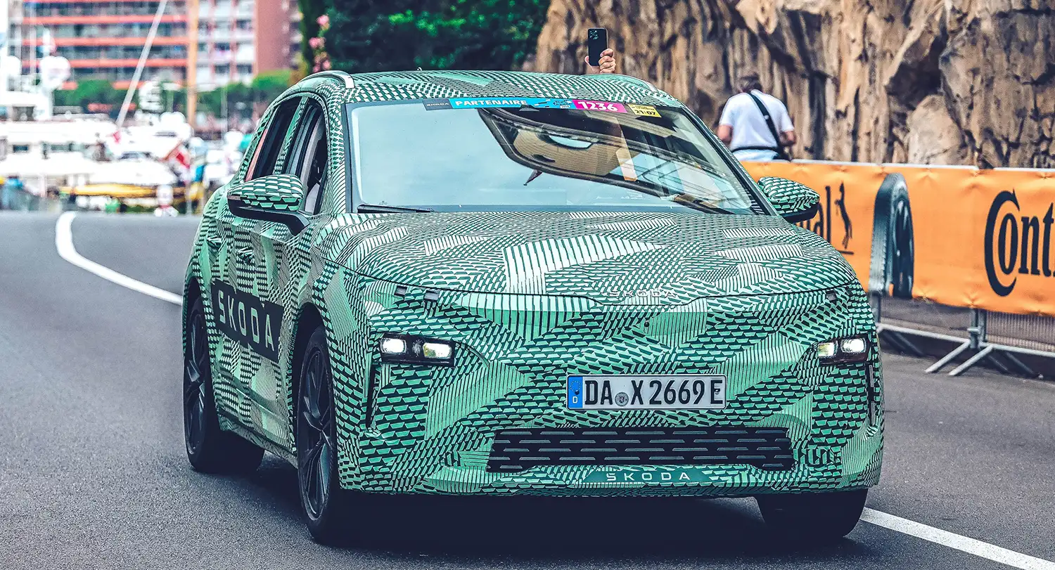 Camouflaged Škoda Elroq Unveiled