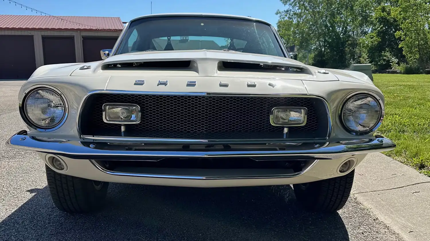 Wimbledon White 1968 Mustang Shelby GT500: A Vintage Muscle Icon