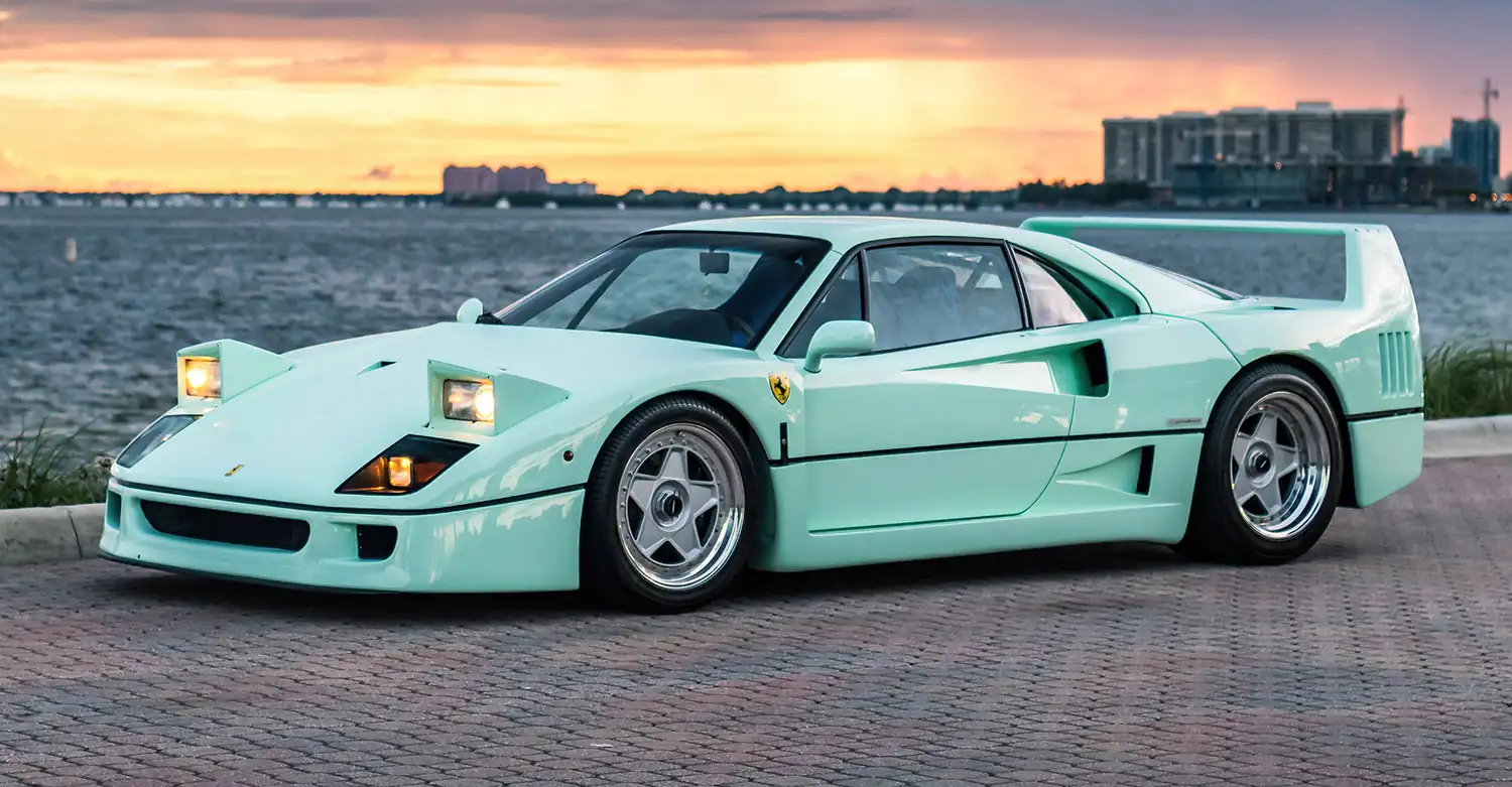 Ferrari F40 ‘Minty Forty’: A Unique Blend of History and Modern Flair