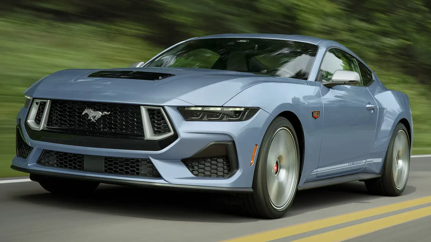 Ford Mustang Celebrates 60th Anniversary with Limited-Edition Brittany Blue Package