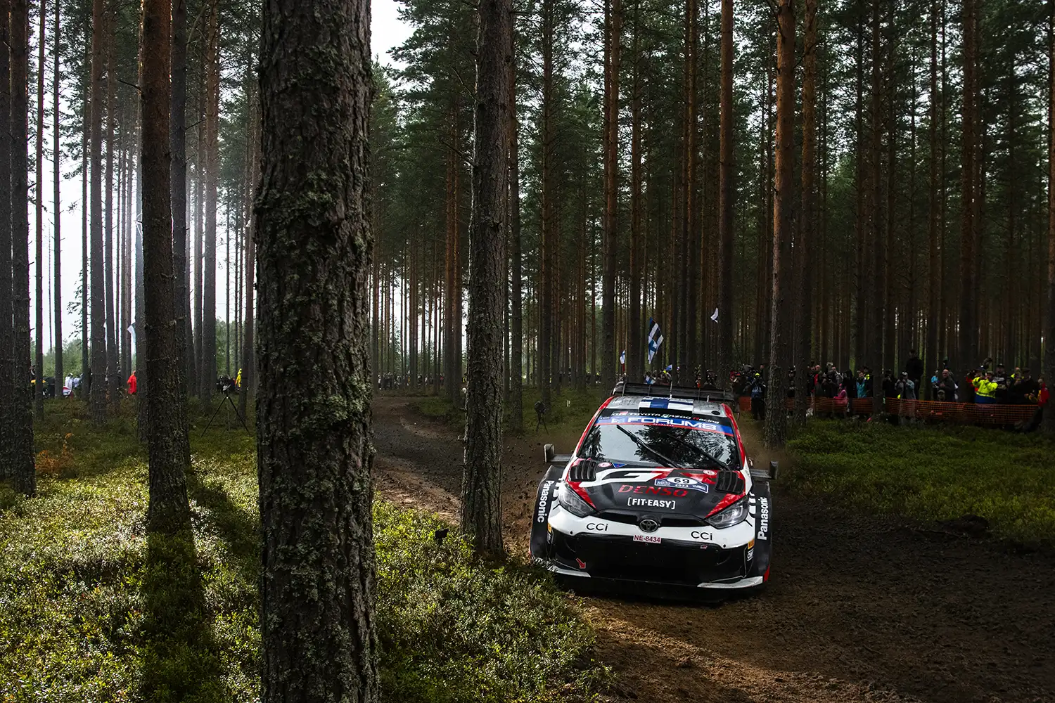 Toyota Leads 1-2-3 at Rally Finland; Hyundai Struggles on Opening Day