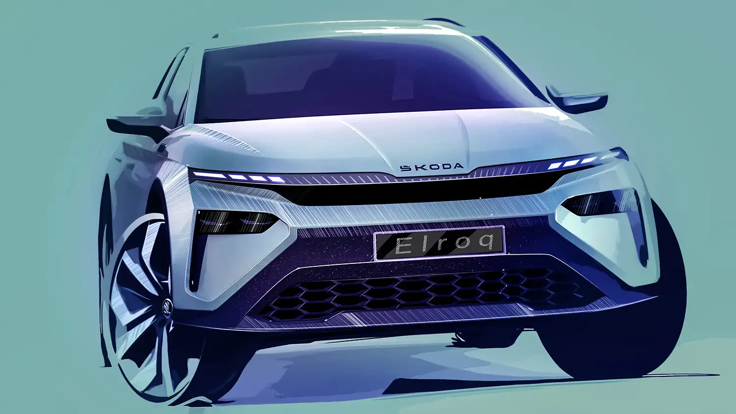 Škoda Elroq: The First Glimpse of the All-New Compact Electric SUV