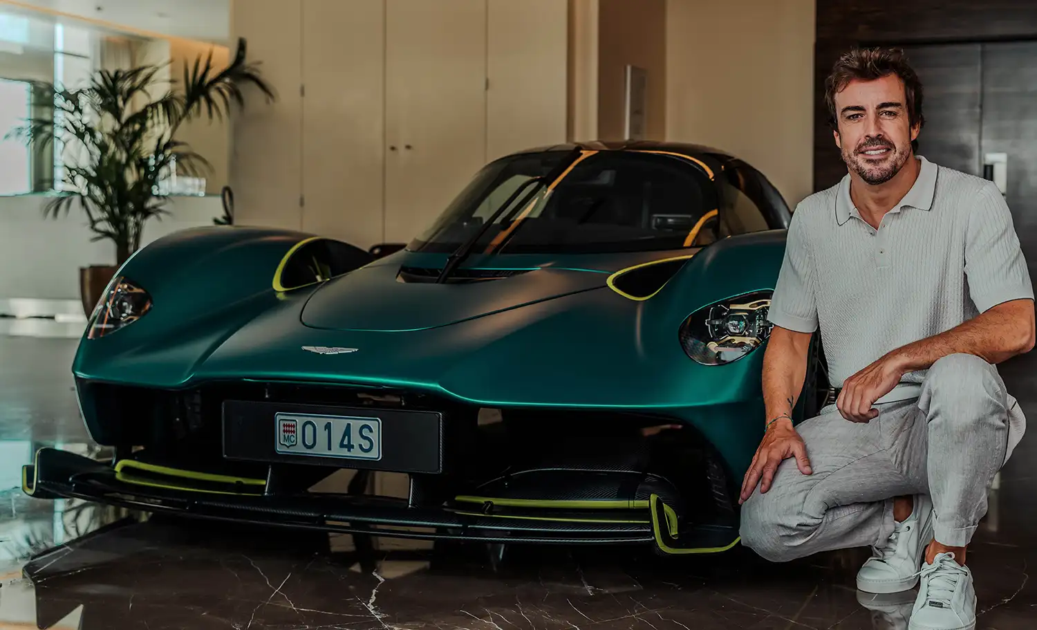 Fernando Alonso Takes Delivery of His Aston Martin Valkyrie Hypercar in Monaco