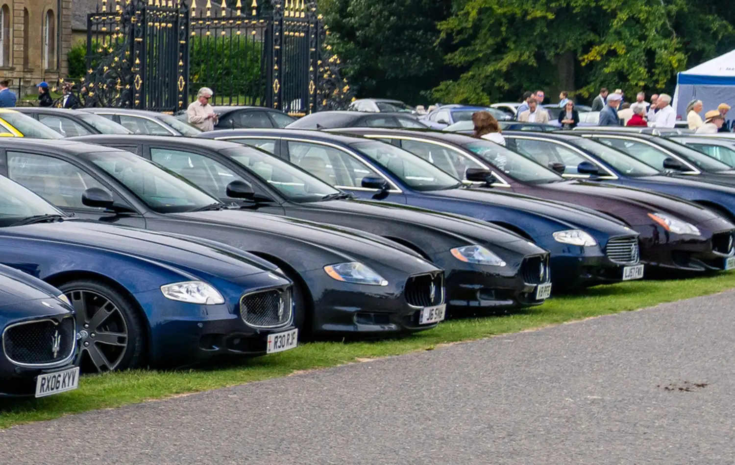 Six Generations of Maserati Quattroporte Shine at Salon Privé