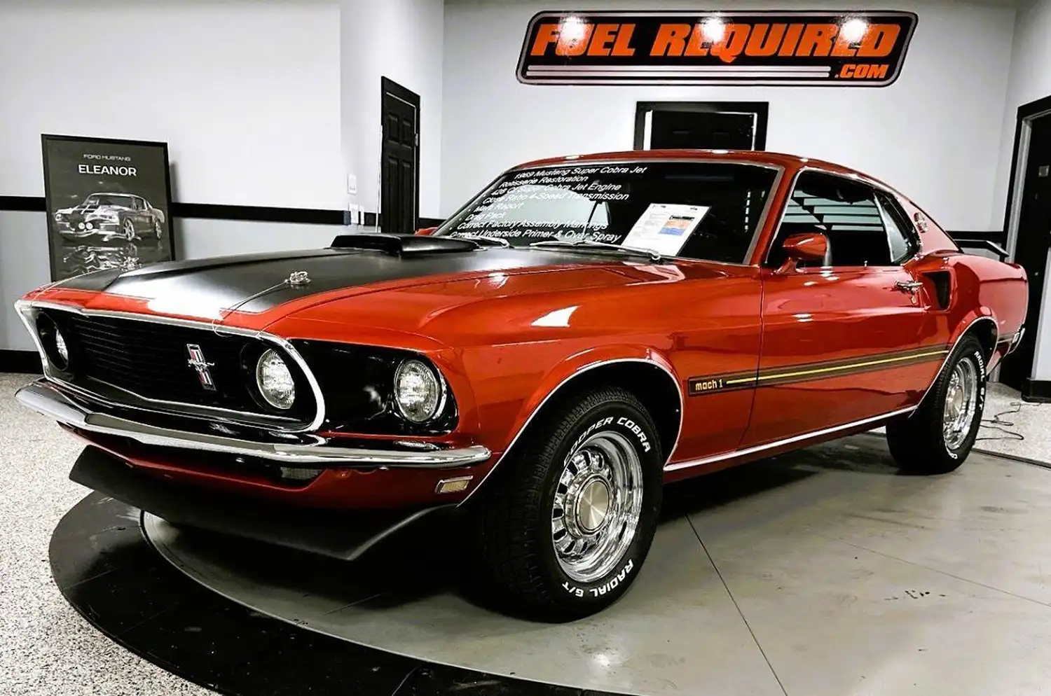 1969 Ford Mustang 428 Super Cobra Jet Coupe: A Muscle Car Legend in Indian Fire Red