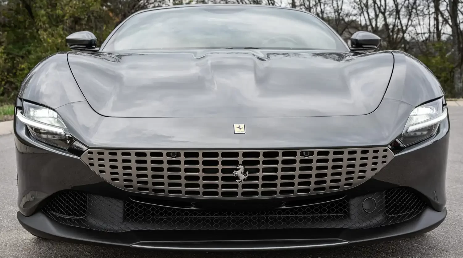 2021 Ferrari Roma in Grigio Silverstone with Bordeaux Leather