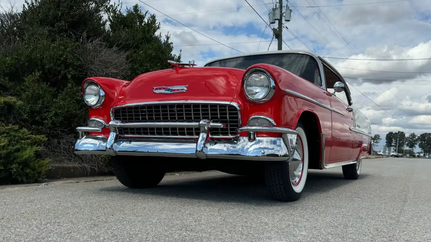 1955 Chevrolet Bel Air: An American Classic  in Stunning Red/White