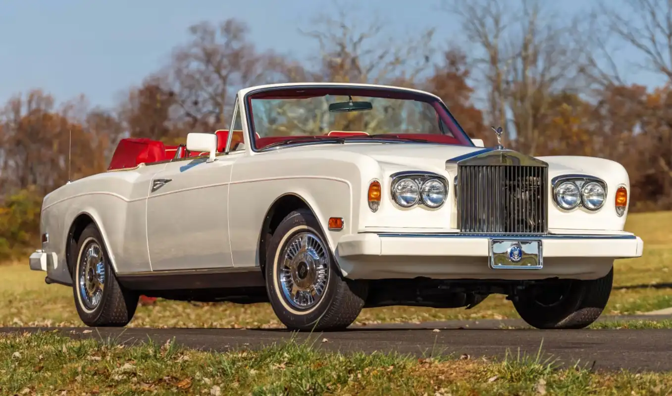 1986 Rolls-Royce Corniche II Convertible: Luxury in White and Red