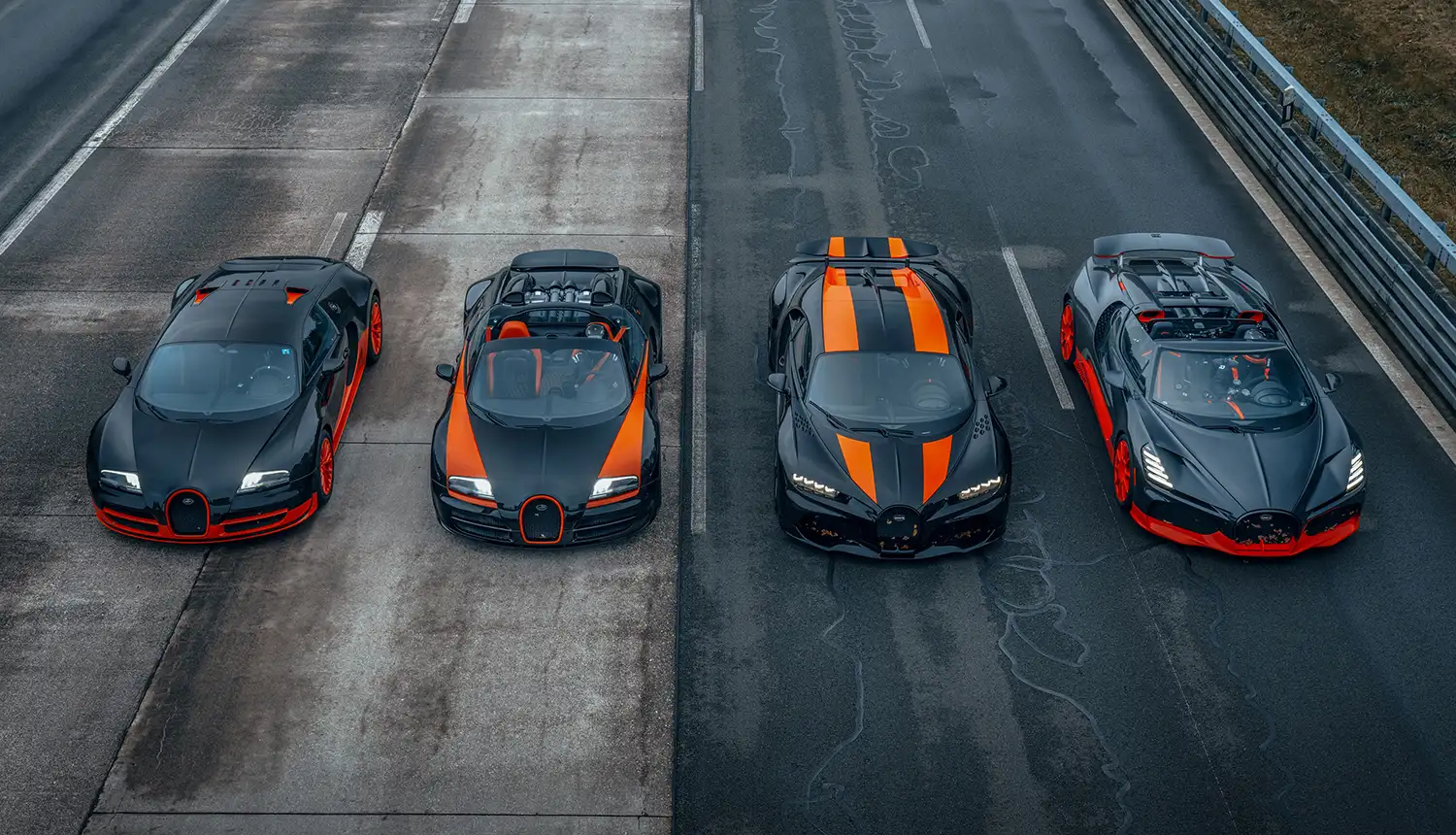 Bugatti’s Record-Breaking Quartet: A Historic Gathering