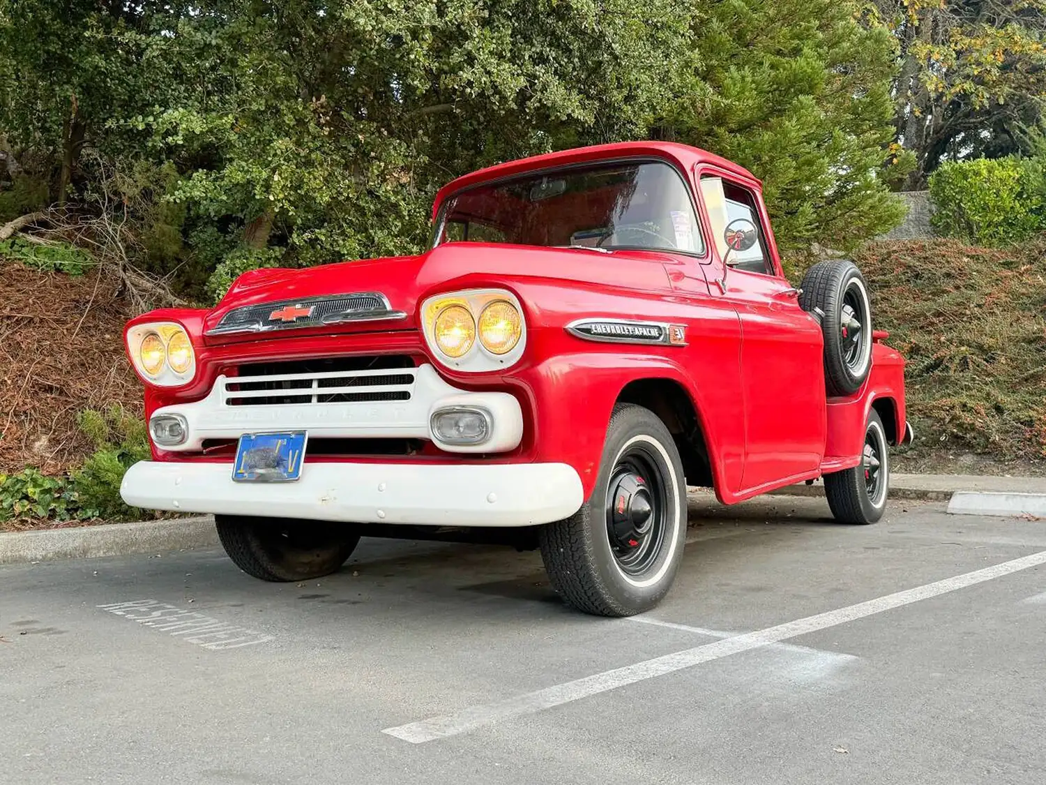 Fire Engine Red Beauty: 1959 Chevrolet Apache Pickup