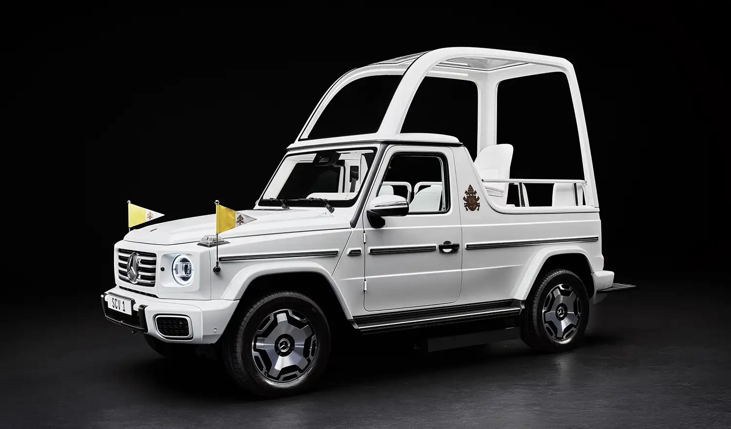 Pope Francis Welcomes First Electric “Popemobile” from Mercedes-Benz