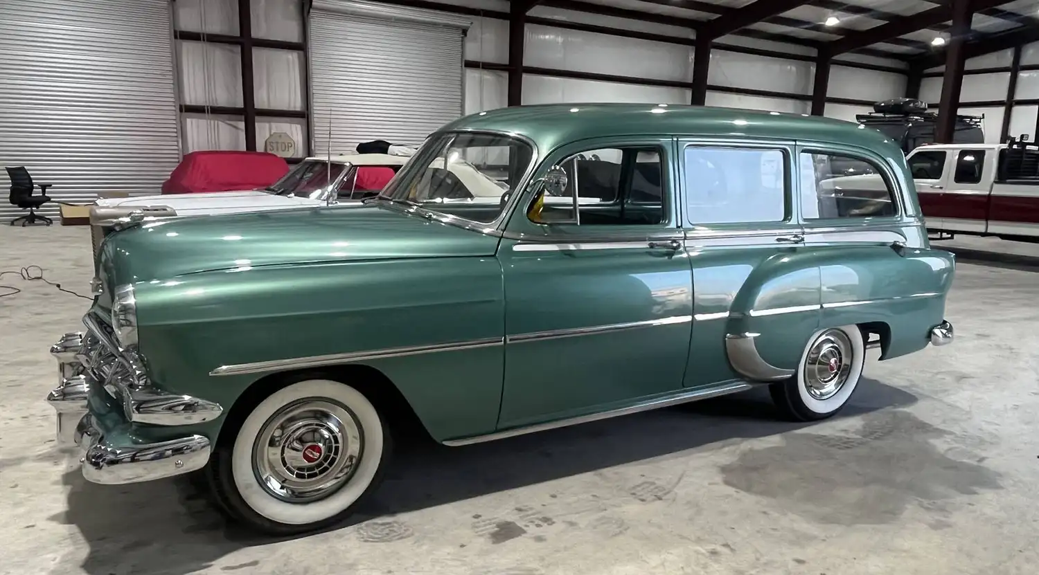 Sea Green Dream: Restored 1954 Chevrolet 210 Handyman Wagon