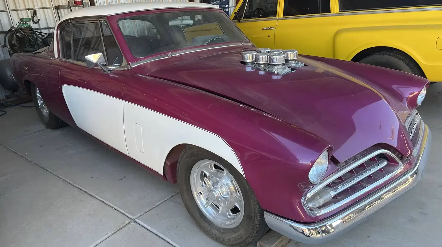 A Fuchsia Flashback: 1954 Studebaker Commander with a Custom Touch