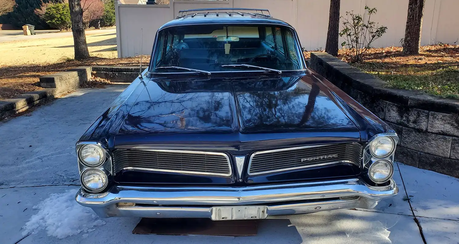 Nocturne Blue Beauty: The 1963 Pontiac Catalina Station Wagon