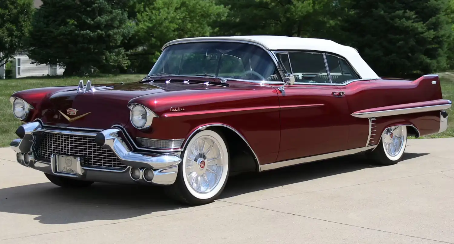 A Vision in Burgundy: The Restored 1957 Cadillac Series 62 Convertible