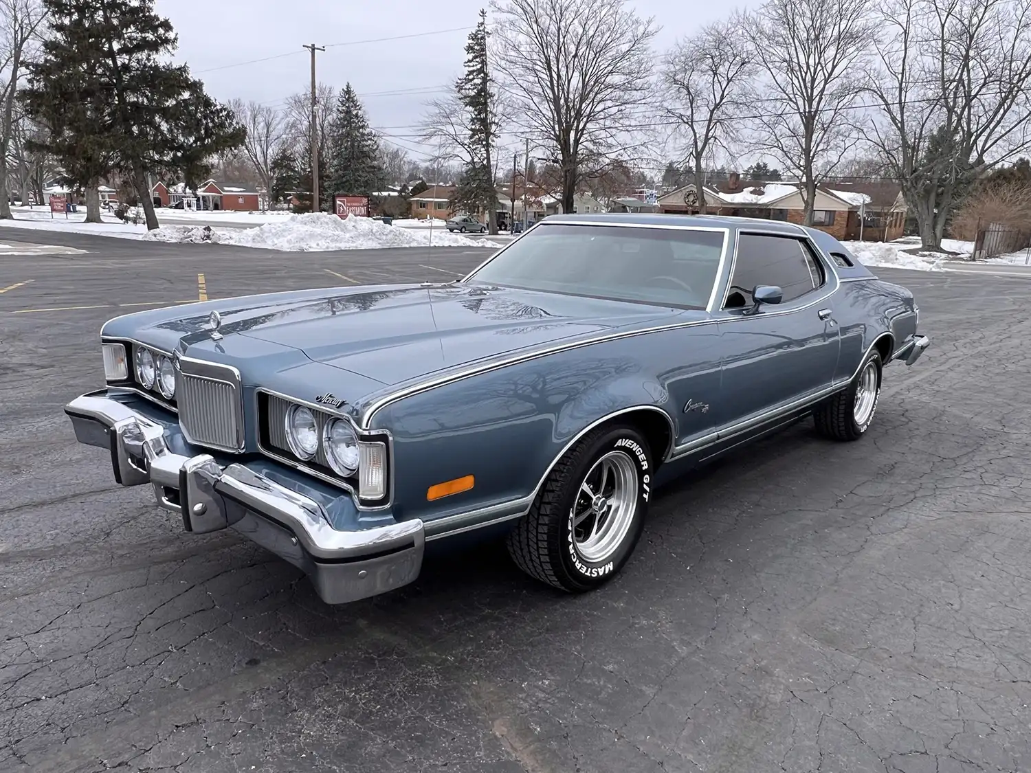 Sapphire Skies: A 1974 Mercury Cougar XR-7 Ready for the Road