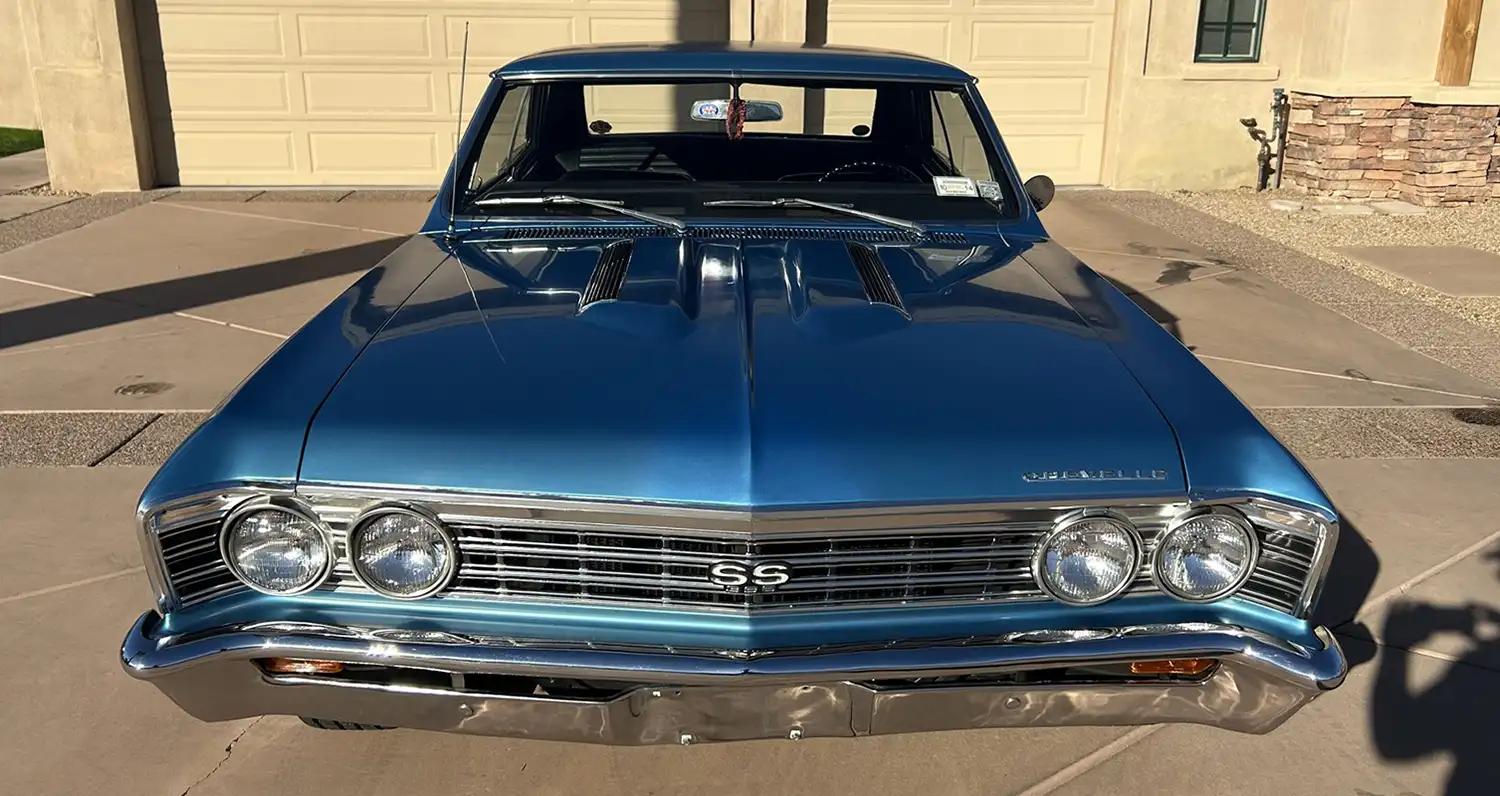 Marina Blue Historic Muscle Car: 1967 Chevrolet Chevelle SS 396