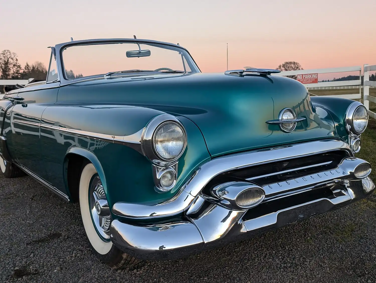 Teal Time Machine: A 1953 Oldsmobile Ninety-Eight Convertible Coupe