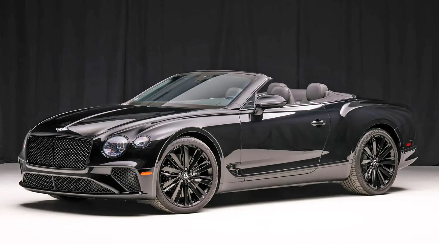 Midnight Breeze: A 2020 Bentley Continental GT W12 Convertible in Beluga Black