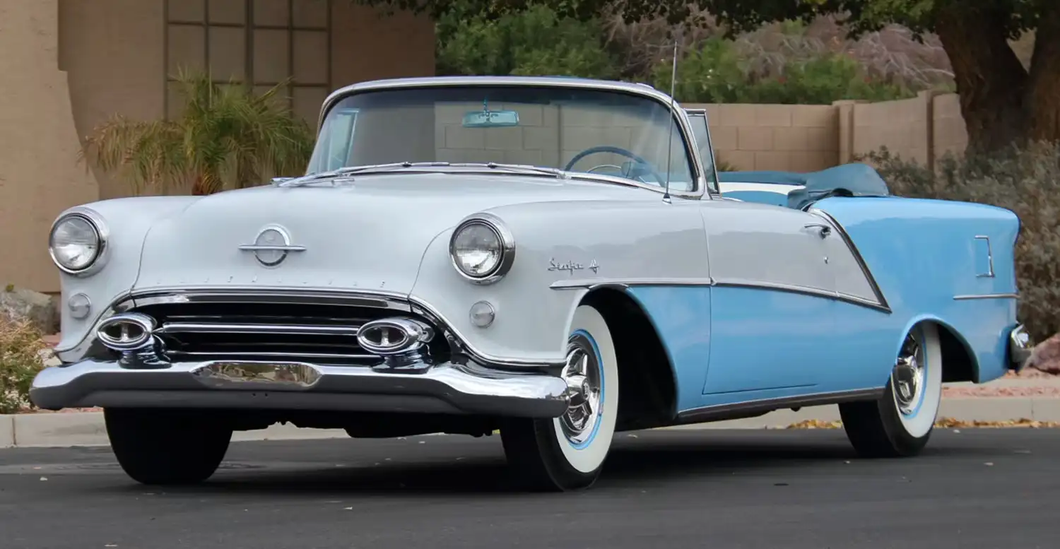 Starlight Serenade: A 1954 Oldsmobile Starfire Convertible Shines Bright