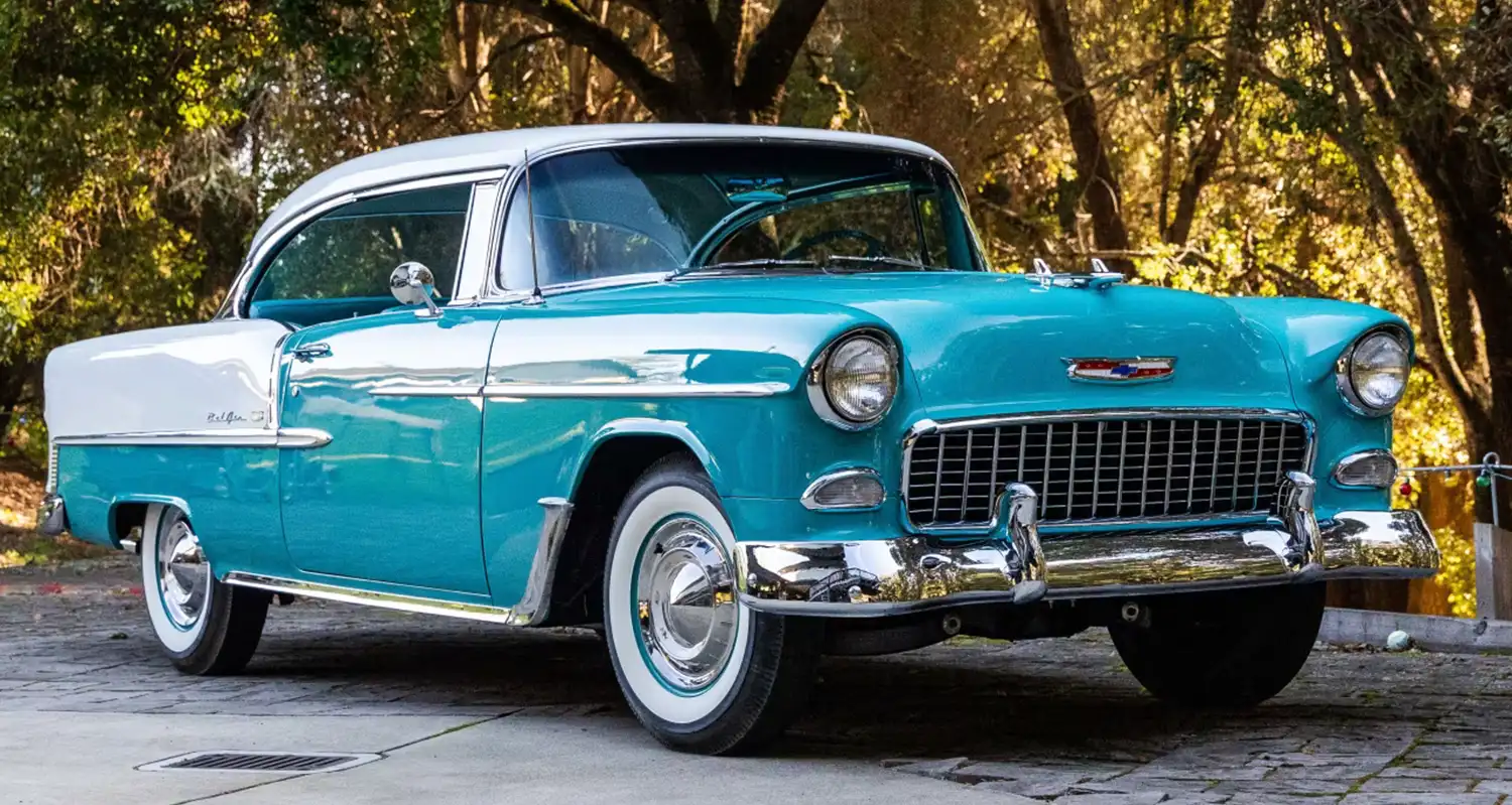 1955 Chevrolet Bel Air Hardtop: A Symphony in Turquoise and Ivory