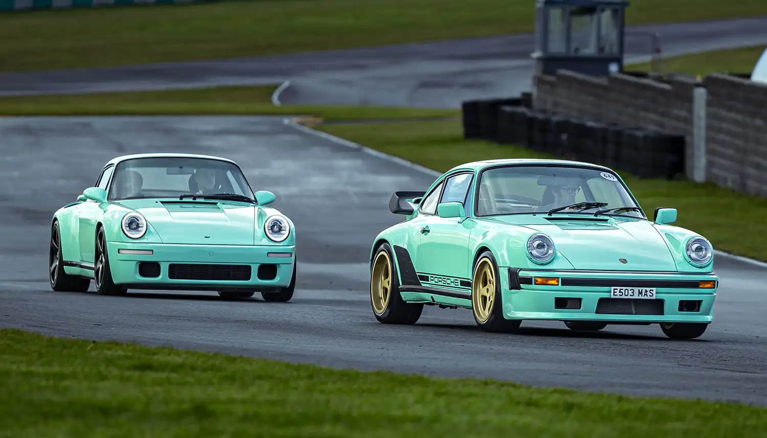 Mint Green Magic: Two Extraordinary Porsches Take Center Stage