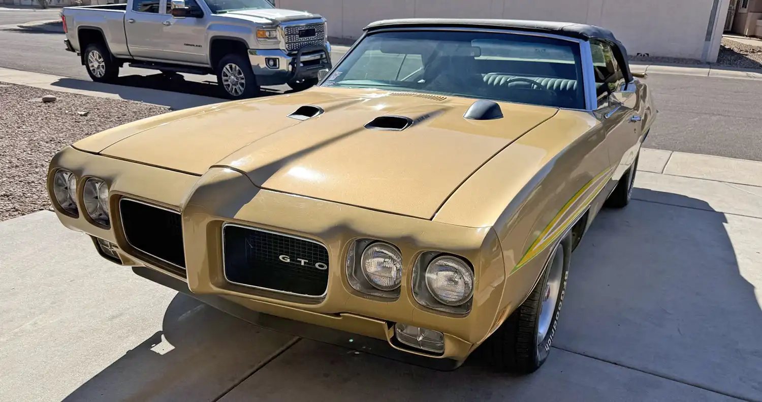 1970 Pontiac GTO Convertible: A Baja Gold Blast from the Past