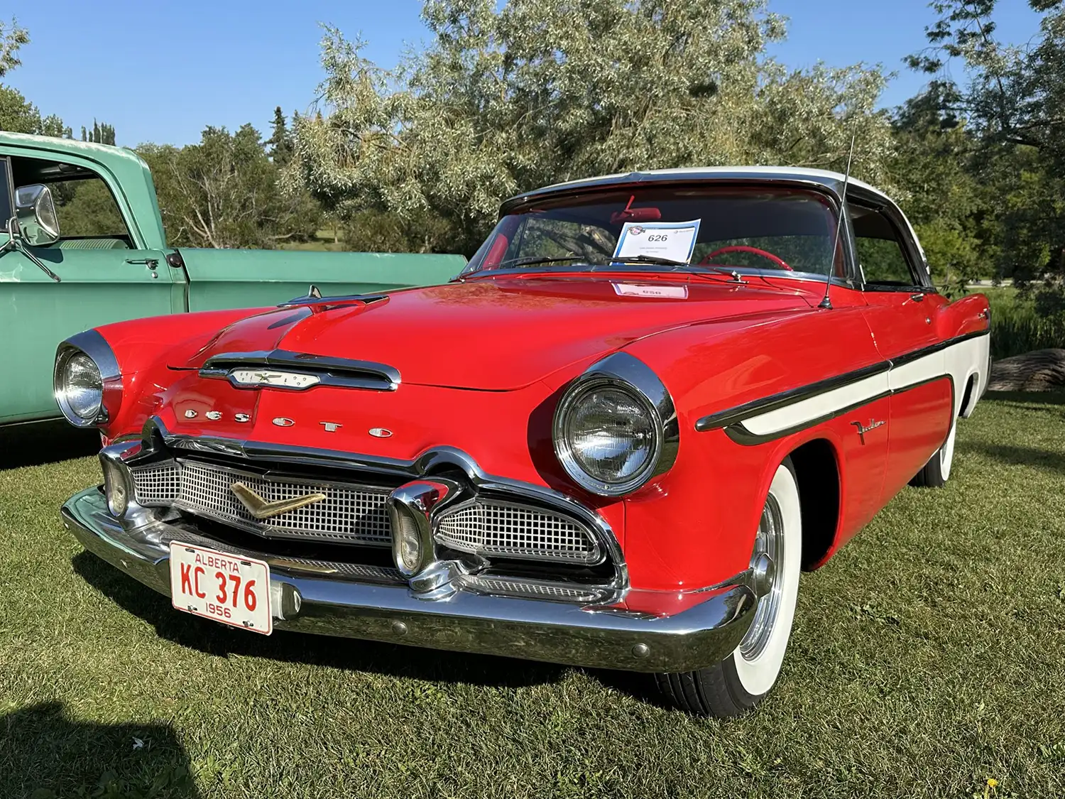 Crimson Cruiser: A 1956 DeSoto Firedome Sportsman in Two-Tone Splendor