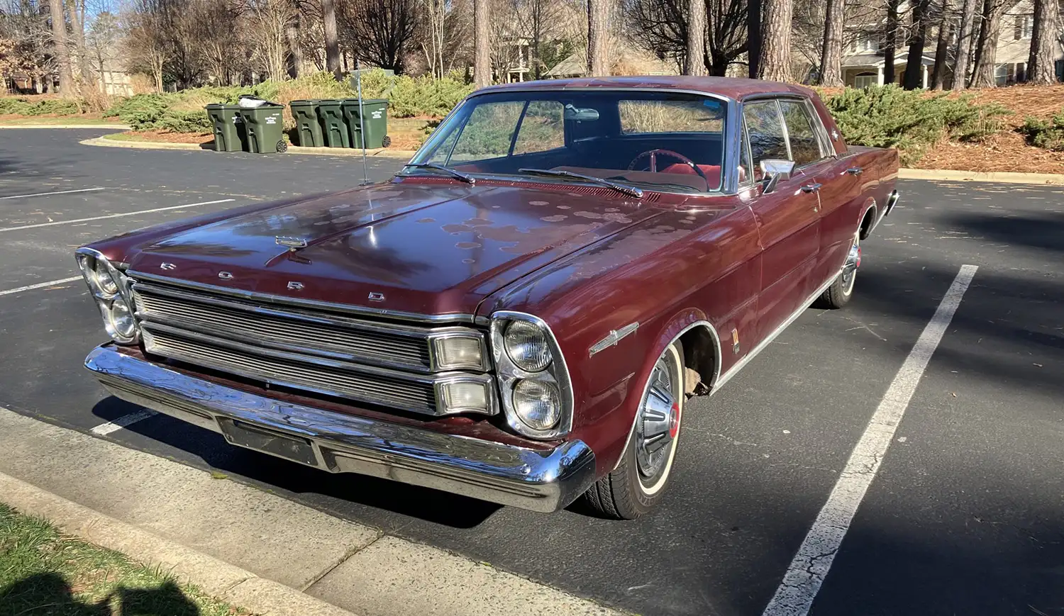 A Touch of Burgundy Elegance: The 1966 Ford Galaxie 500 LTD