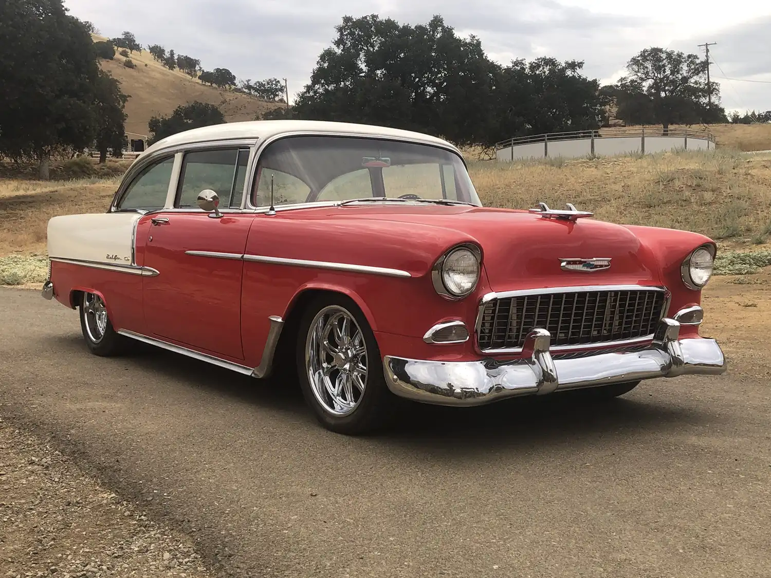 Red and White Classic: A 1955 Chevrolet Bel Air Restomod