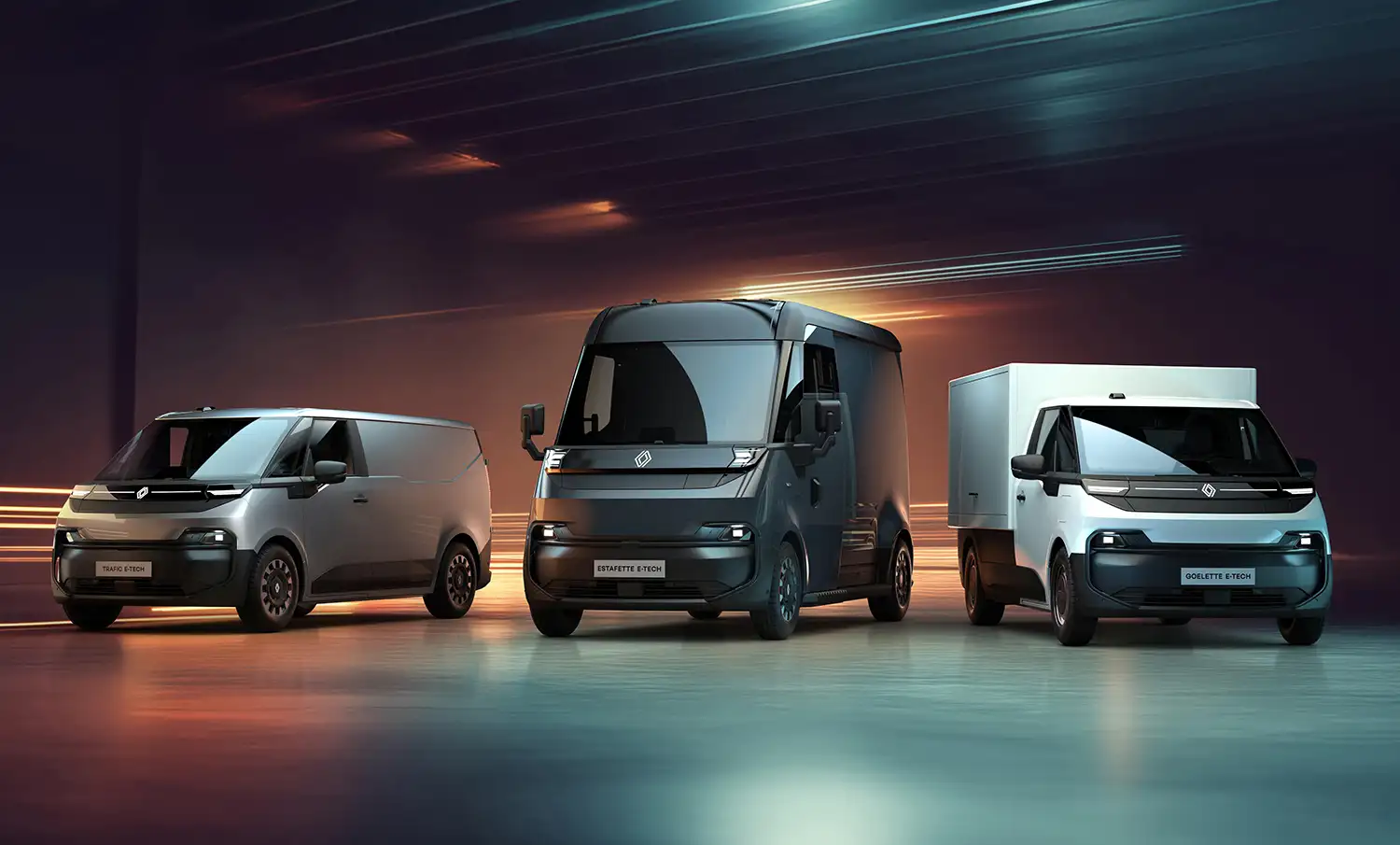 Renault Introduces Estafette, Goelette, and Trafic E-Tech Electric Vans