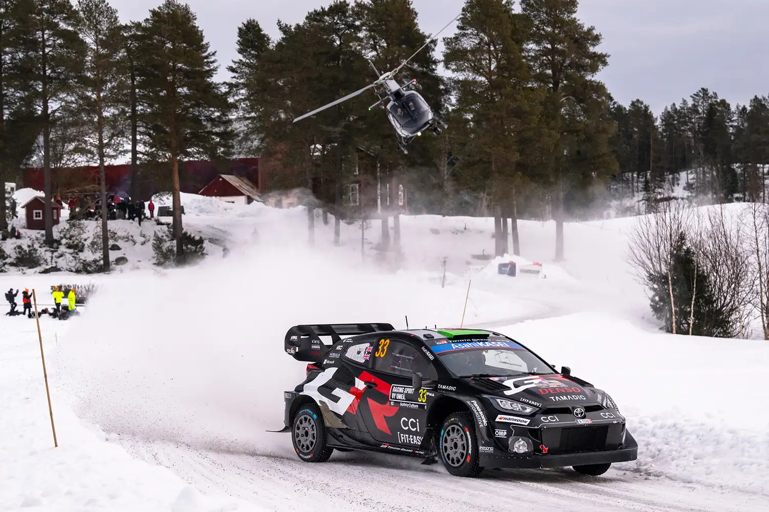 WRC – Evans Leads Tight Rally Sweden After Dramatic Friday