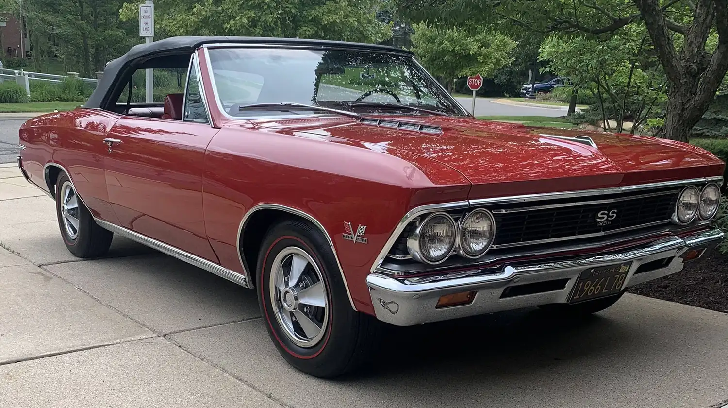 Regal Red Rarity: A 1966 Chevrolet Chevelle Super Sport Convertible