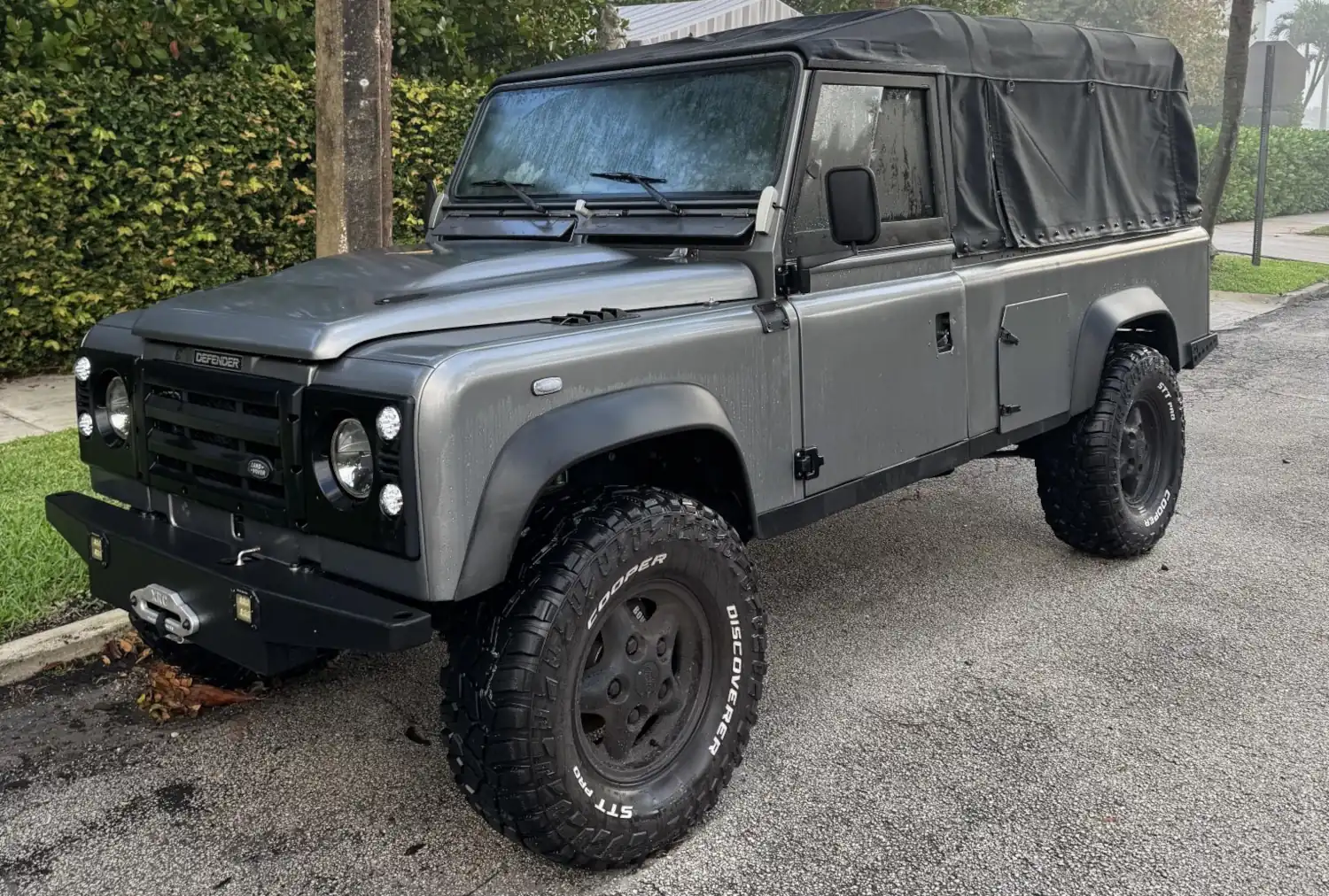 Gray Goliath: 1991 Land Rover Defender 110, LS3 Power Unleashed