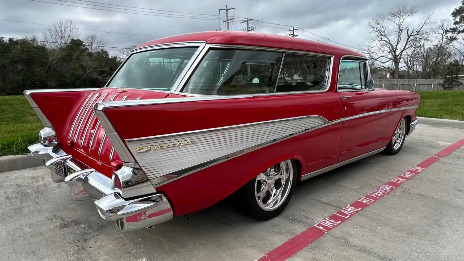 Red Renaissance: 1957 Chevrolet Nomad with LS6 Power and Modern Upgrades