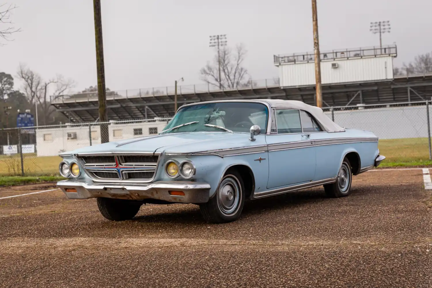 Azure Aristocrat: 1964 Chrysler 300 Convertible, V8 Elegance in Original Form