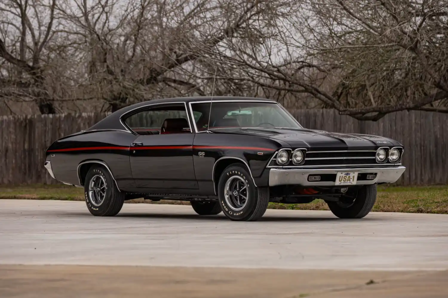 Black and Red Powerhouse: 1969 Chevrolet Chevelle SS with L78 396 V8