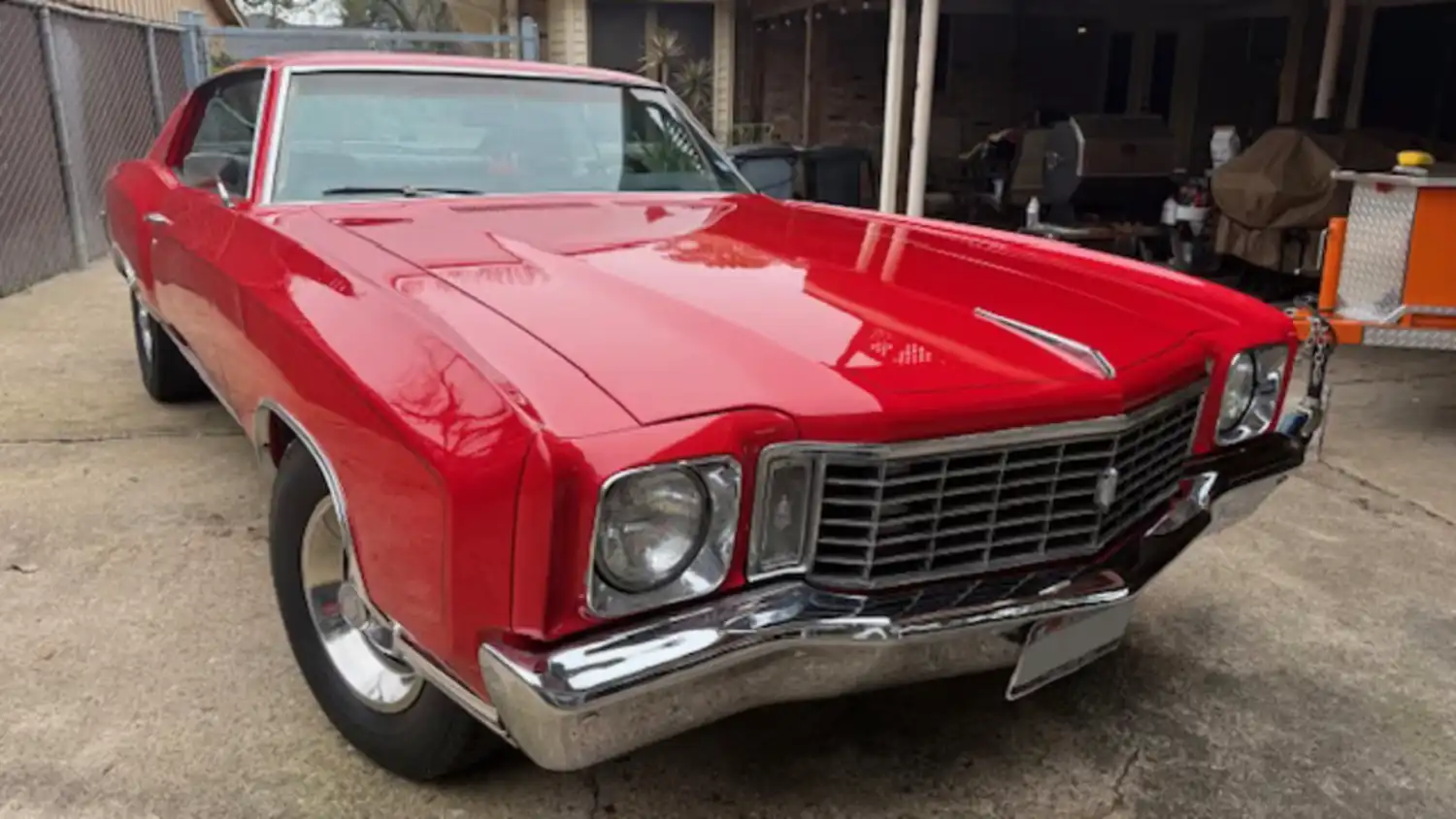 Fire Engine Red Classic: 1972 Chevrolet Monte Carlo with 350 Power