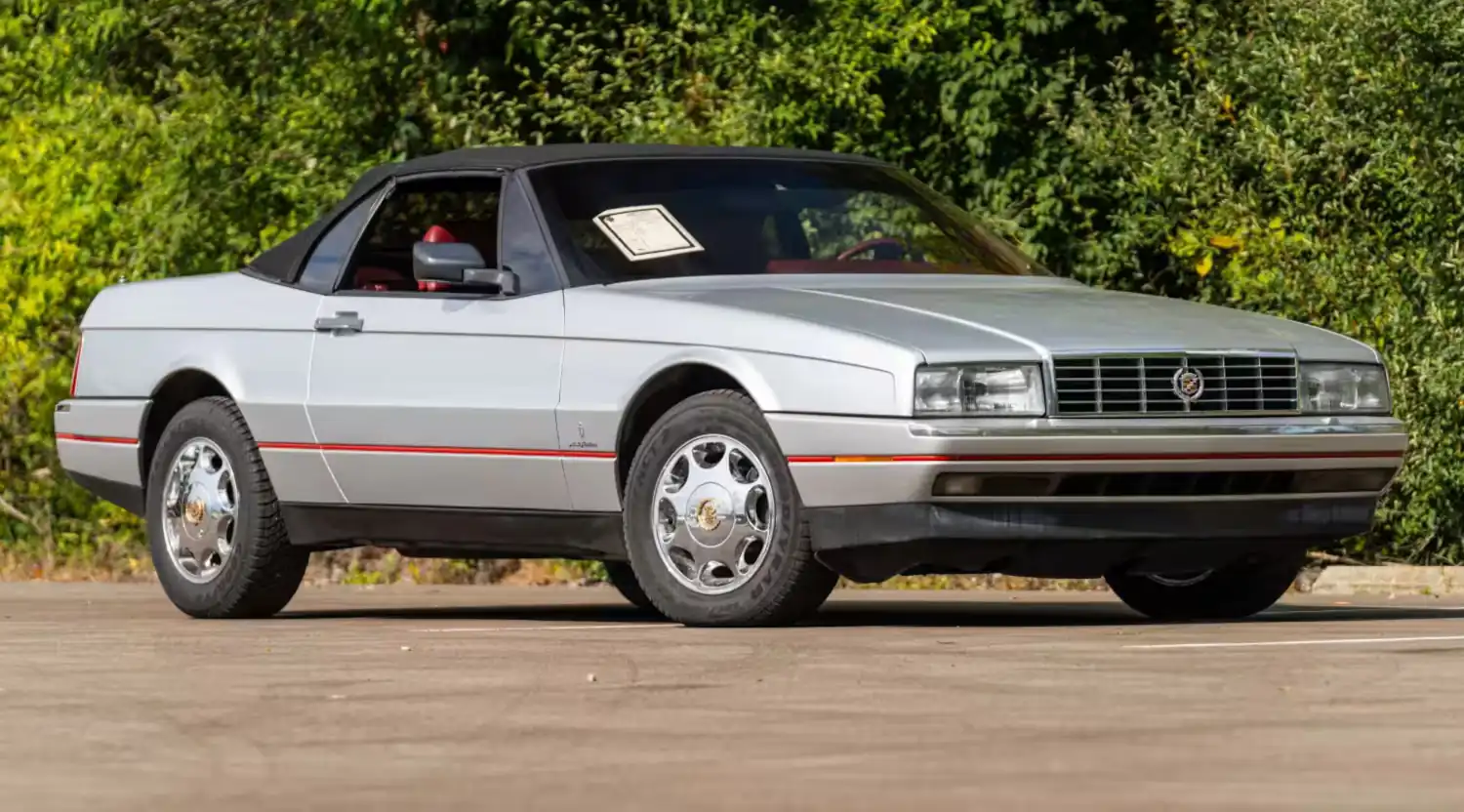 Silver Serenade: An ’87 Cadillac Allante, Low-Mile Luxury in Burgundy