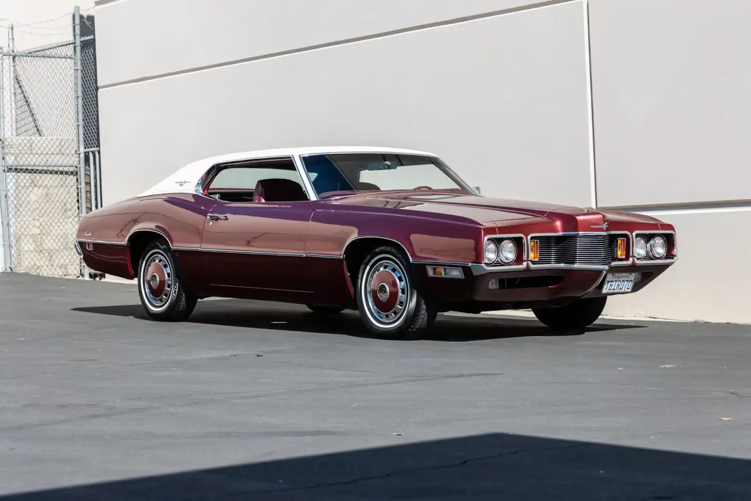 Vintage Voyage: A 1970 Ford Thunderbird’s Red on Red Grandeur