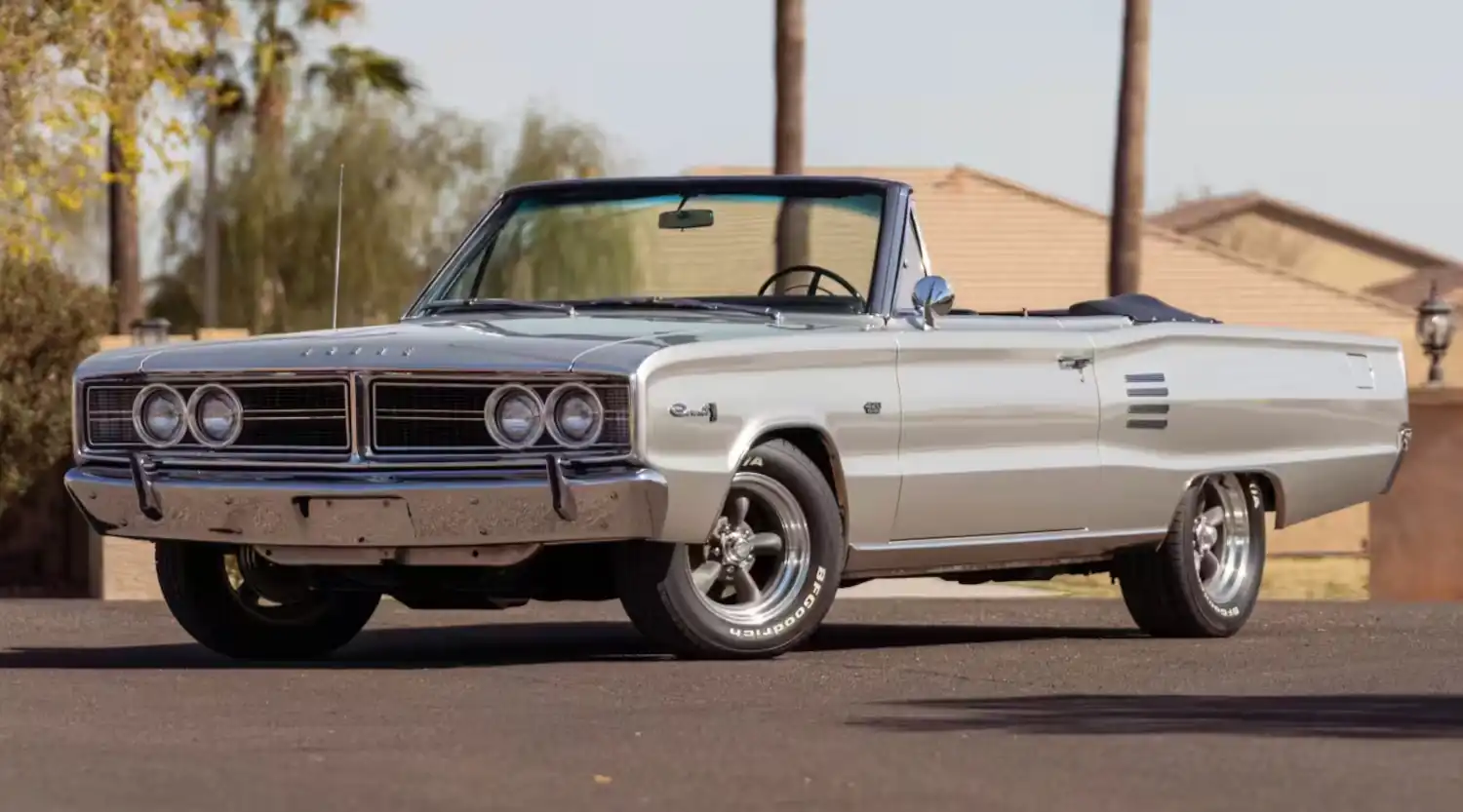 Ultimate Rarity: 1966 Dodge Hemi Coronet 500 Convertible in Silver Metallic