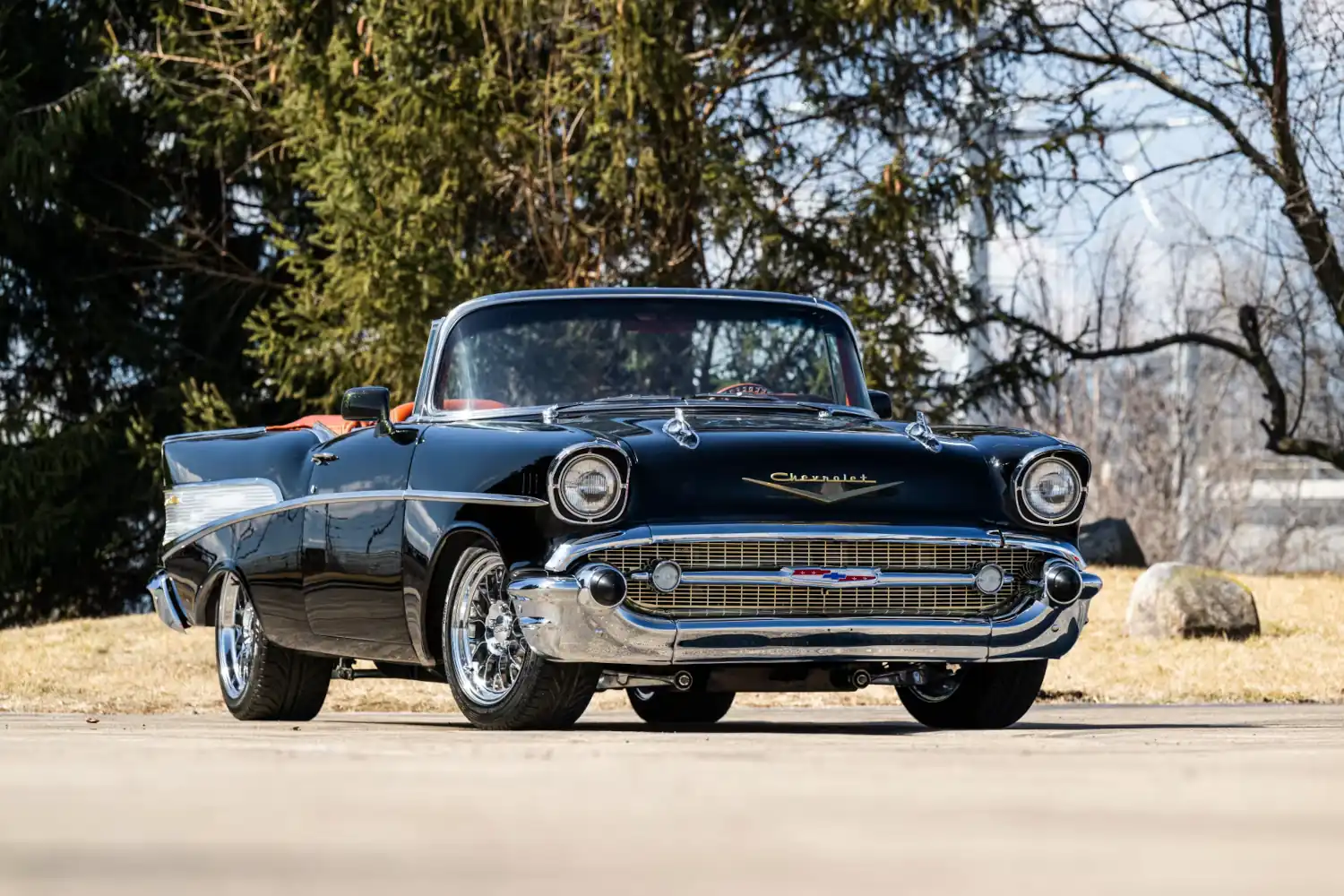 The 1957 Chevrolet Bel Air Convertible: Black Elegance, Modern Power