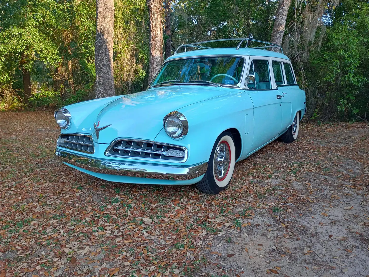 1955 Studebaker Commander Conestoga: Turquoise & Cream Restomod V8