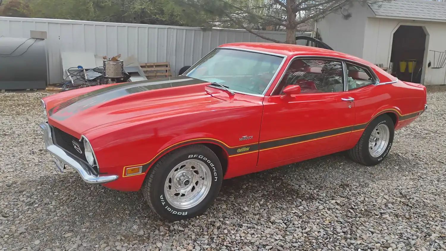 1971 Ford Maverick Grabber: Red Hot 302 V8 Fun