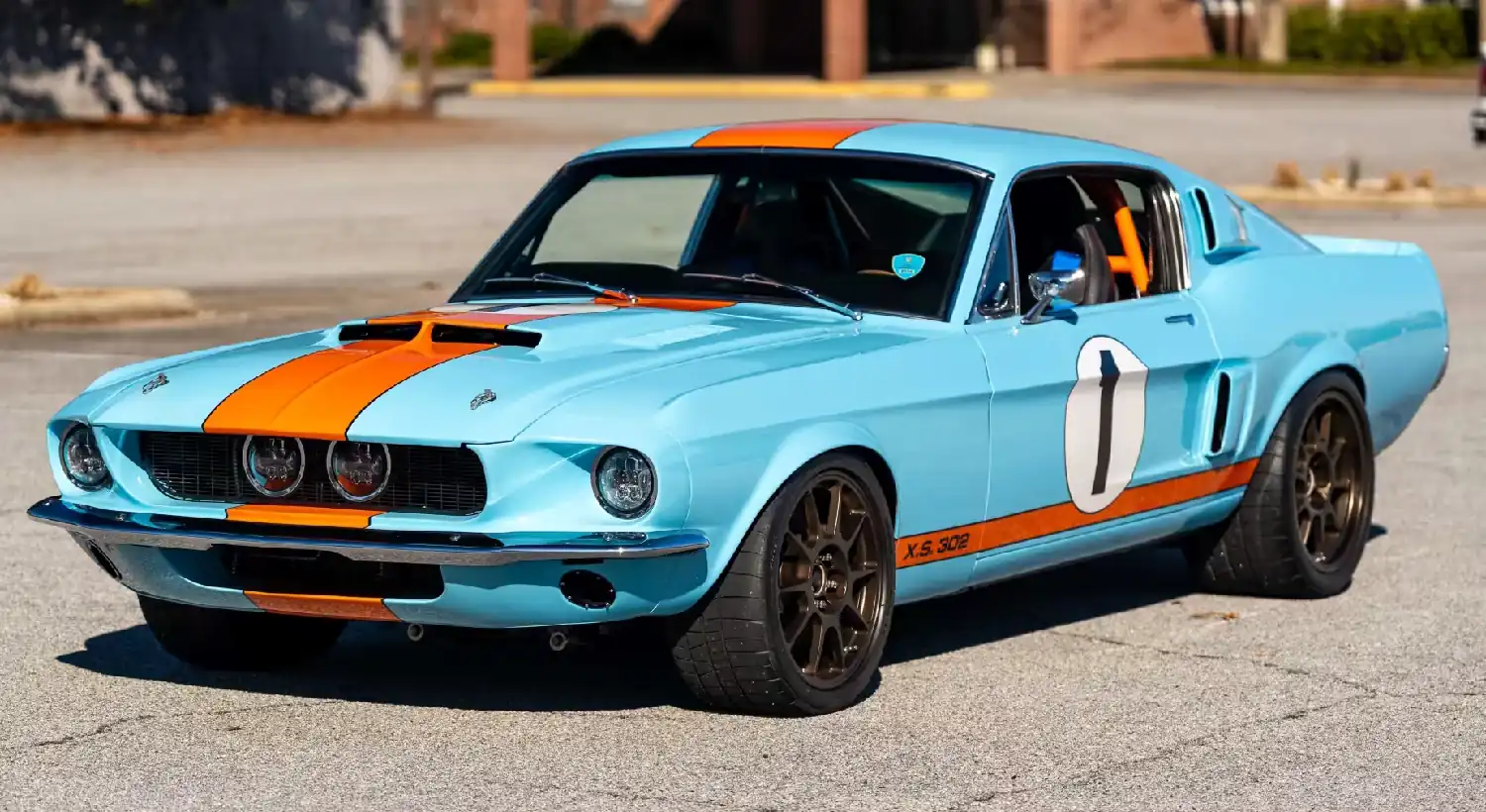 Gulf Blue Thunder: A Custom 1968 Ford Mustang Fastback Restomod