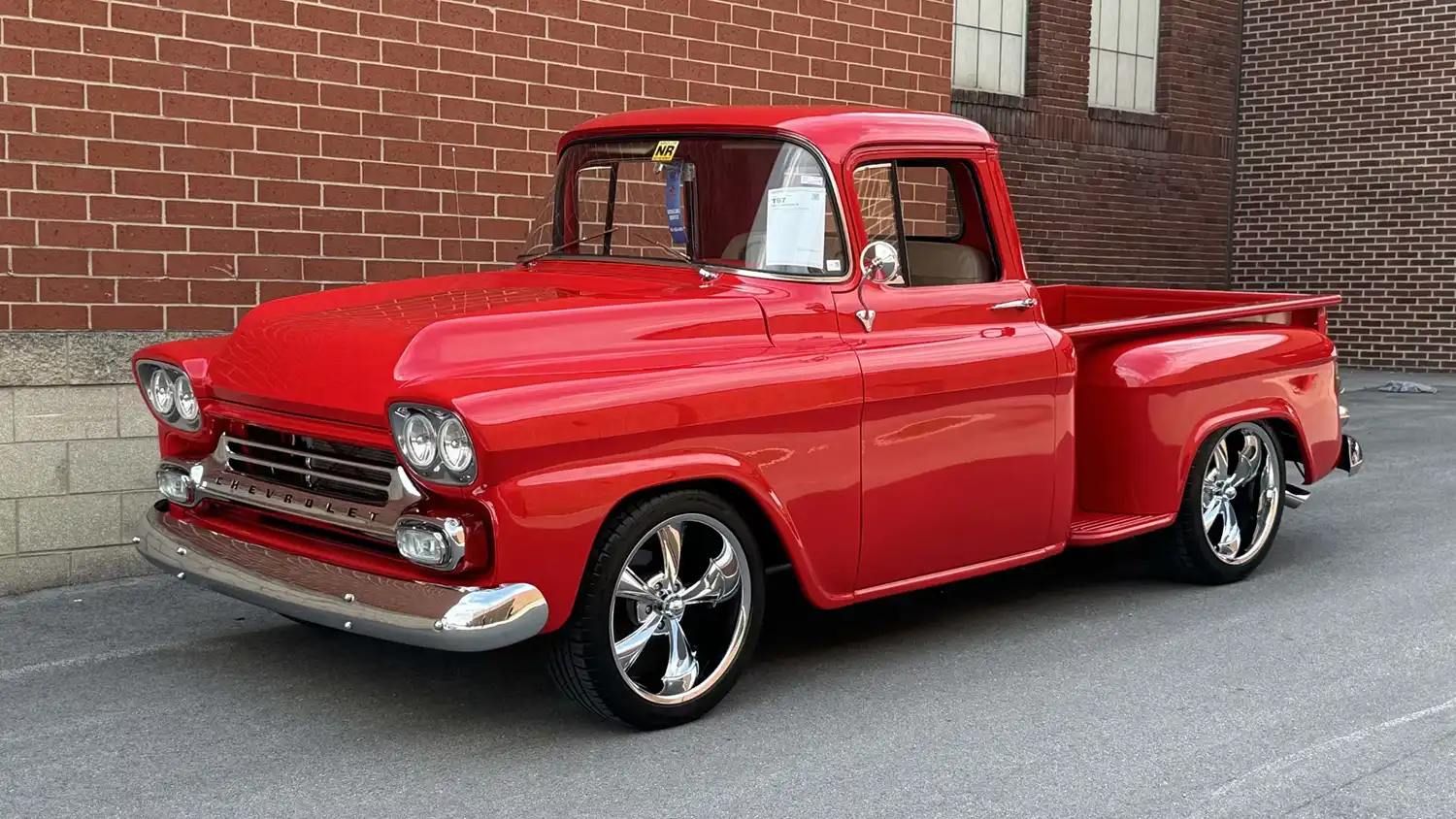 Crimson Cruiser: 1959 Chevrolet Apache Pickup with Modern Touches